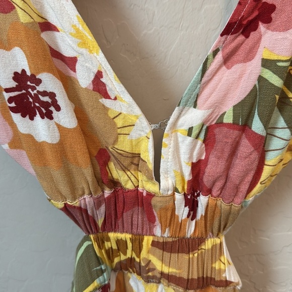 REVOLVE x MINKPINK  Domenica Cut Out Maxi Dress in Tropical Sundress size M - Picture 6 of 8